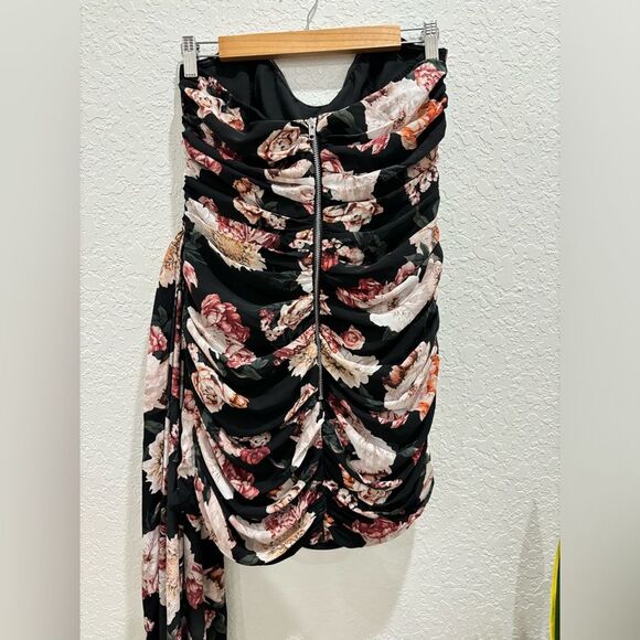 Buddy Love Zeus Draped Side Strapless Mini Dress Nightfall Size Medium - Picture 4 of 7